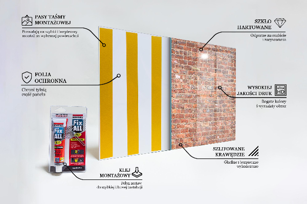 Küchenrückwand Fliesenspiegel Ziegelwandstruktur