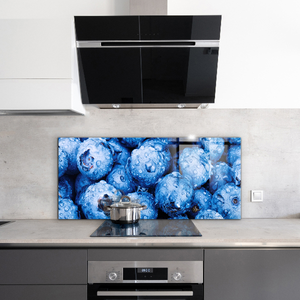 Küchenrückwand Spritzschutz Reife Blaubeeren