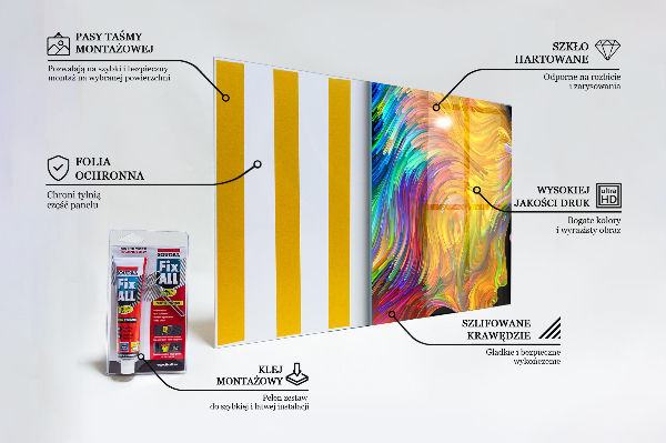 Küchenrückwand Spritzschutz Künstlerisches Paarporträt