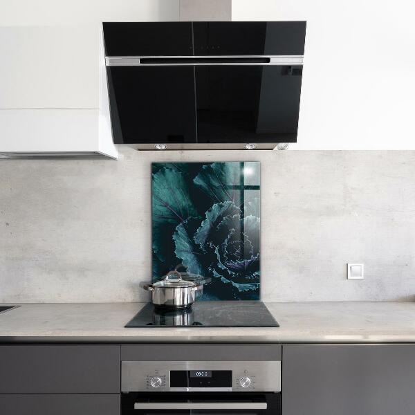 Küchenrückwand Fliesenspiegel Kohlblätter dunkelgrün