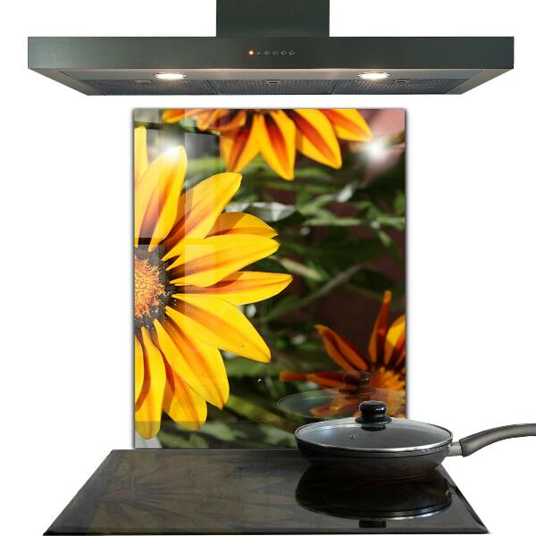 Küchenrückwand Fliesenspiegel Gelbe Blume auf der Wiese