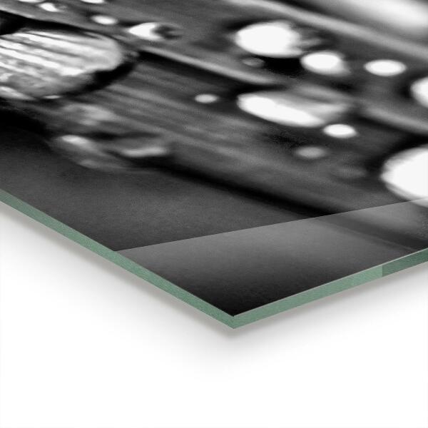 Küchenrückwand Fliesenspiegel Blatt Rosa Schwarz und Weiß