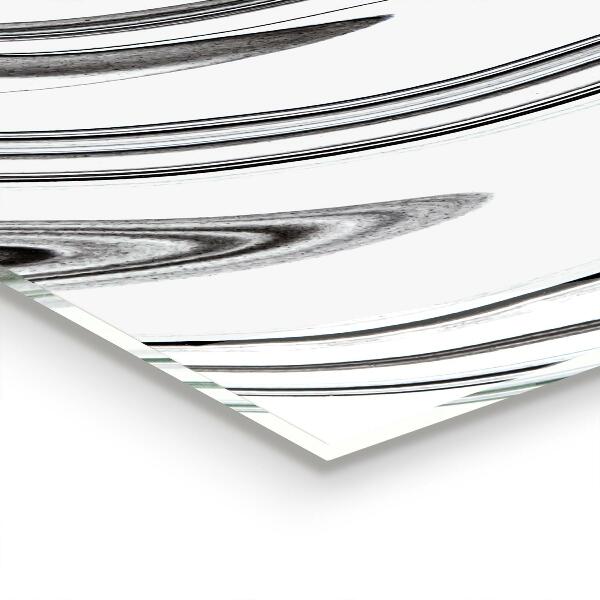 Küchenrückwand Spritzschutz Aquarell Schwarz und Weiß