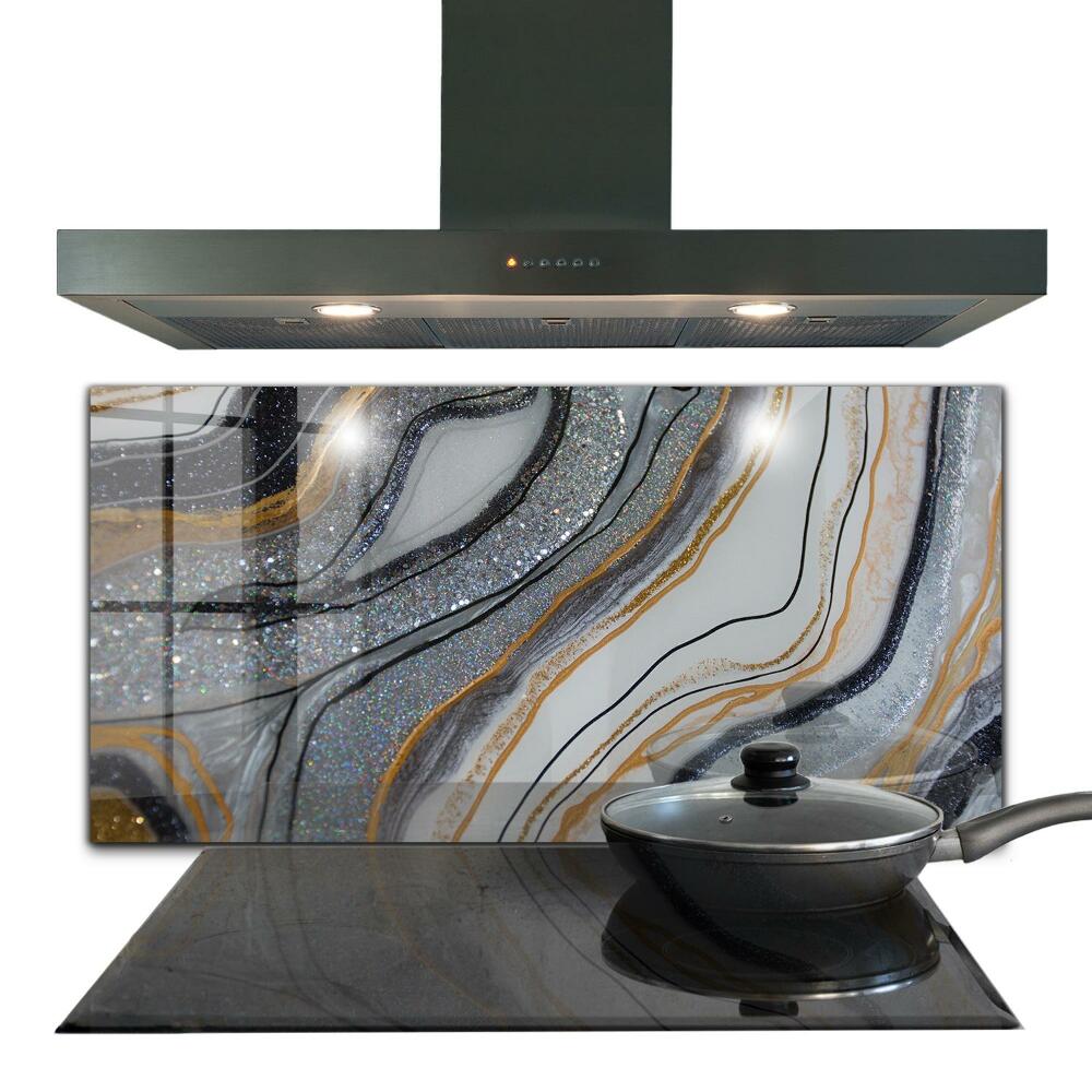 Küchenrückwand Fliesenspiegel Marmorsteinstruktur