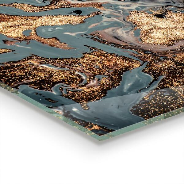 Küchenrückwand Fliesenspiegel Abstrakte Marmorkunst