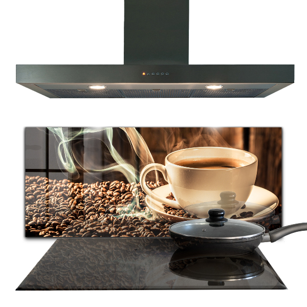 Küchenrückwand Spritzschutz Eine Tasse aromatischen Kaffee