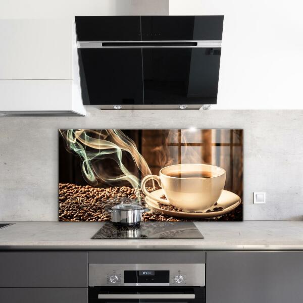 Küchenrückwand Spritzschutz Eine Tasse aromatischen Kaffee