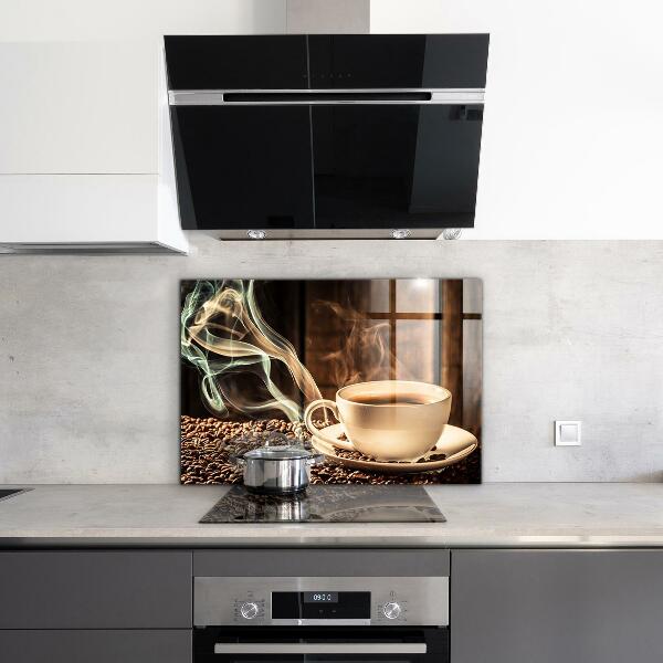 Küchenrückwand Spritzschutz Eine Tasse aromatischen Kaffee