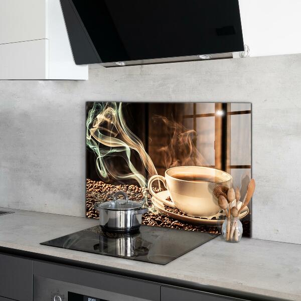 Küchenrückwand Spritzschutz Eine Tasse aromatischen Kaffee