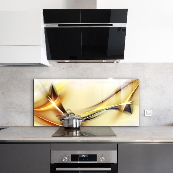 Küchenrückwand Spritzschutz Abstraktion von Energiewellen