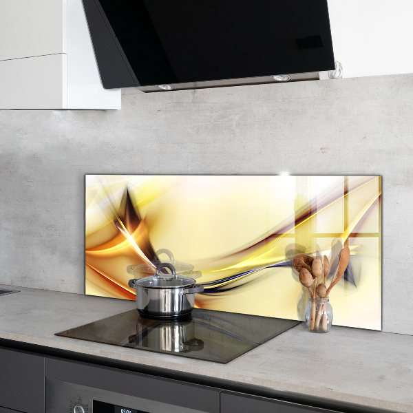 Küchenrückwand Spritzschutz Abstraktion von Energiewellen
