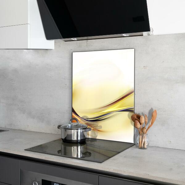 Küchenrückwand Spritzschutz Abstraktion von Energiewellen