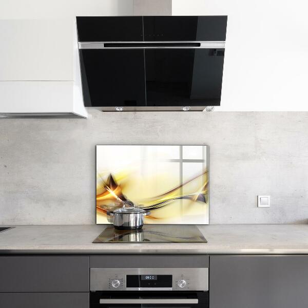 Küchenrückwand Spritzschutz Abstraktion von Energiewellen