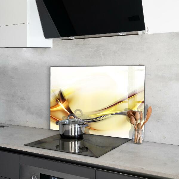 Küchenrückwand Spritzschutz Abstraktion von Energiewellen