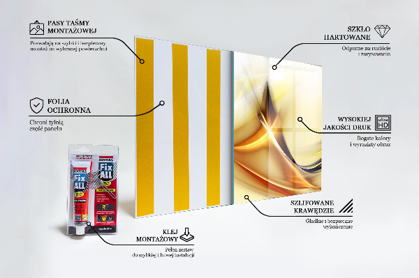 Küchenrückwand Spritzschutz Abstraktion von Energiewellen