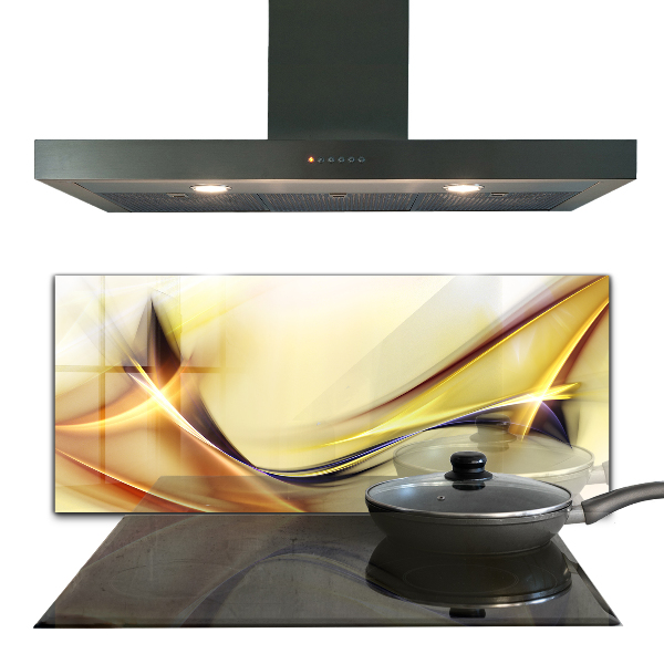 Küchenrückwand Spritzschutz Abstraktion von Energiewellen