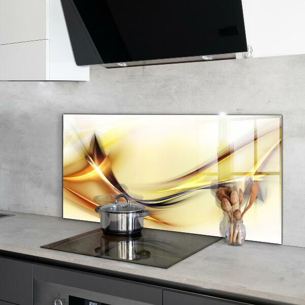 Küchenrückwand Spritzschutz Abstraktion von Energiewellen