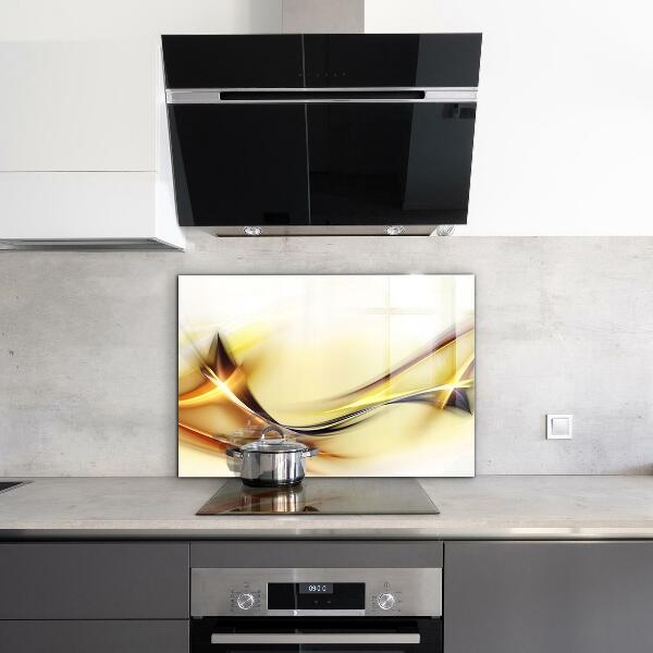 Küchenrückwand Spritzschutz Abstraktion von Energiewellen