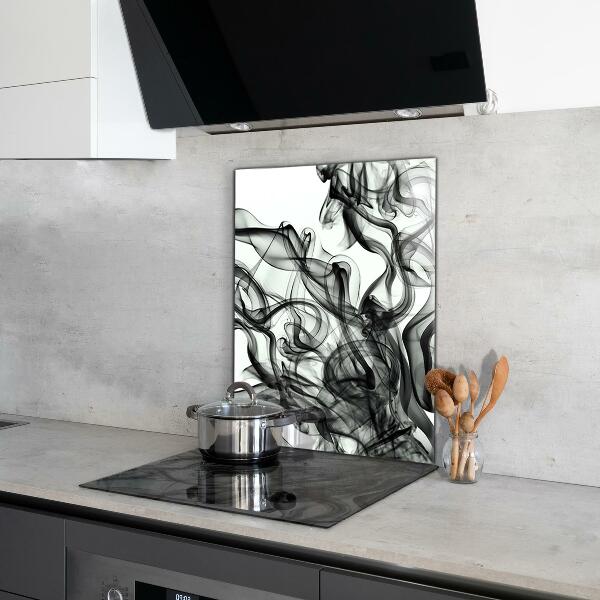 Küchenrückwand Spritzschutz Bänder der Rauchabstraktion