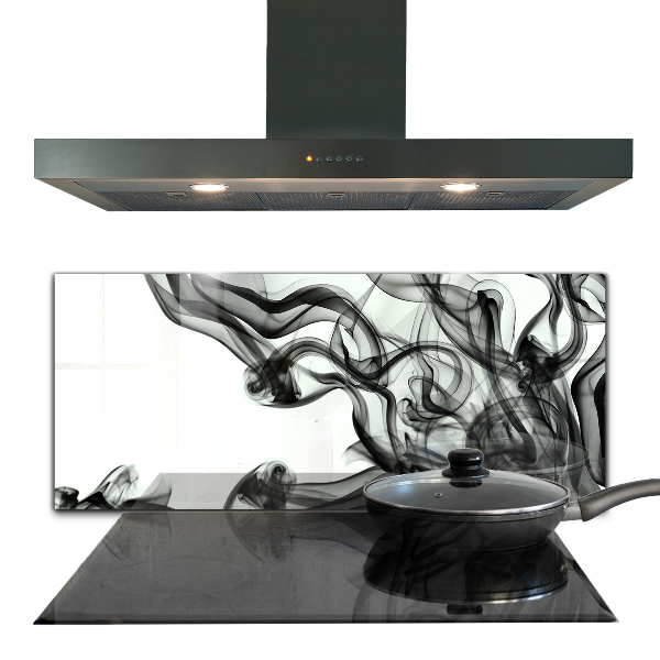 Küchenrückwand Spritzschutz Bänder der Rauchabstraktion