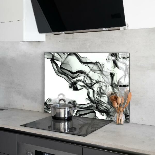 Küchenrückwand Spritzschutz Bänder der Rauchabstraktion