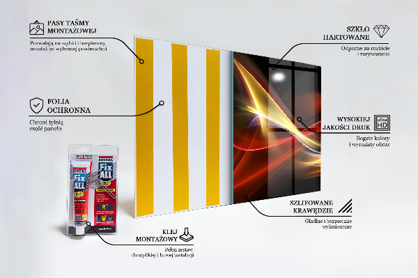 Küchenrückwand Spritzschutz Abstrakte vibrierende Energie