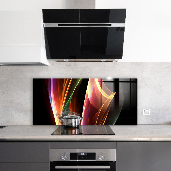 Küchenrückwand Spritzschutz Abstraktion von Energiewellen