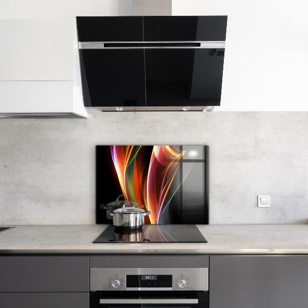 Küchenrückwand Spritzschutz Abstraktion von Energiewellen