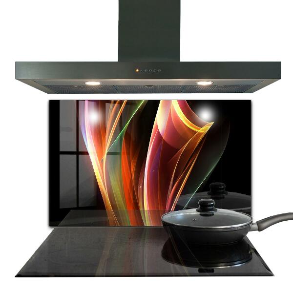 Küchenrückwand Spritzschutz Abstraktion von Energiewellen