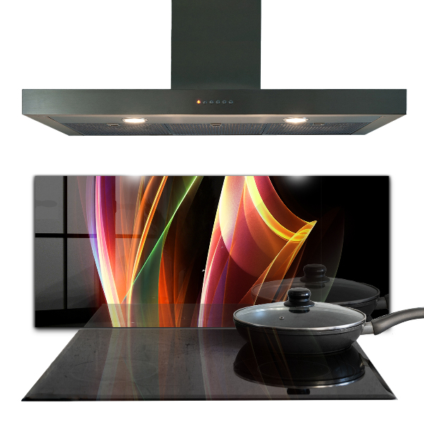 Küchenrückwand Spritzschutz Abstraktion von Energiewellen