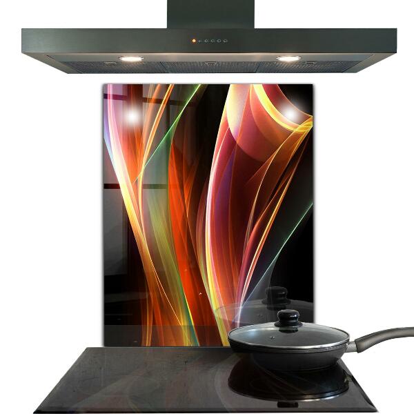 Küchenrückwand Spritzschutz Abstraktion von Energiewellen