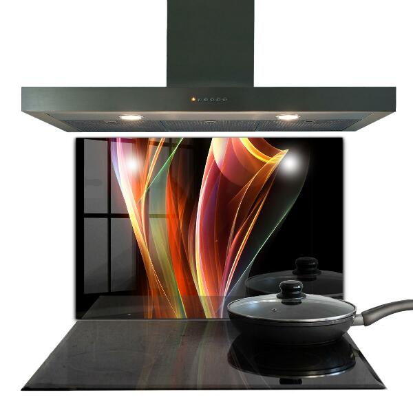 Küchenrückwand Spritzschutz Abstraktion von Energiewellen