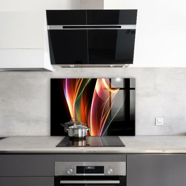 Küchenrückwand Spritzschutz Abstraktion von Energiewellen