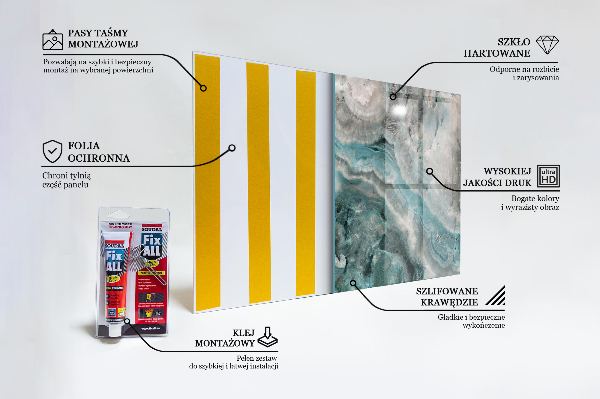 Küchenrückwand Spritzschutz Abstraktes Farbwirbelmuster