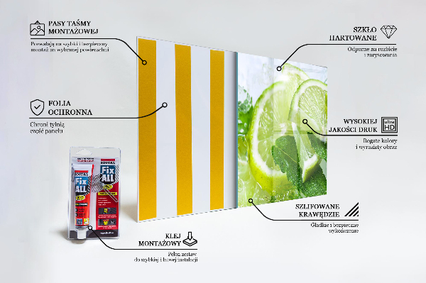 Küchenrückwand Spritzschutz Zitruserfrischende Limetten
