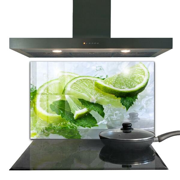 Küchenrückwand Spritzschutz Zitruserfrischende Limetten
