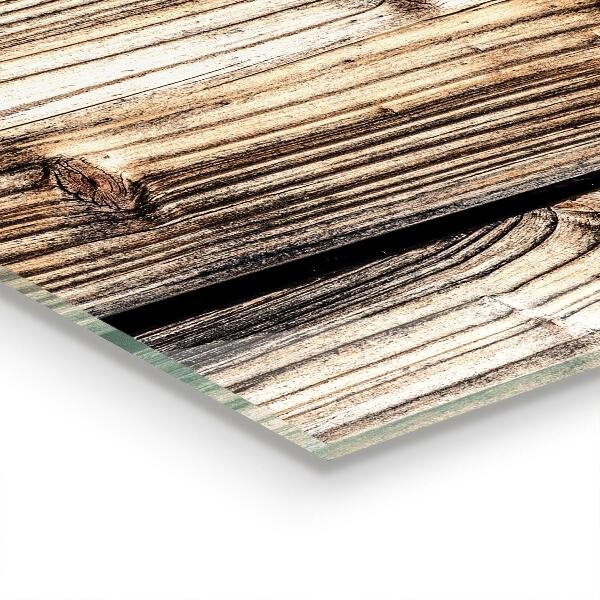 Küchenrückwand Fliesenspiegel Altes Eichenholz