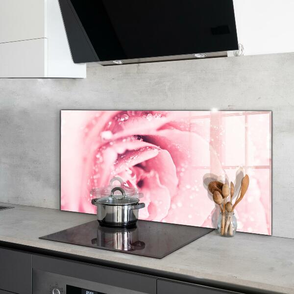 Küchenrückwand Fliesenspiegel Rosa zarte Blume