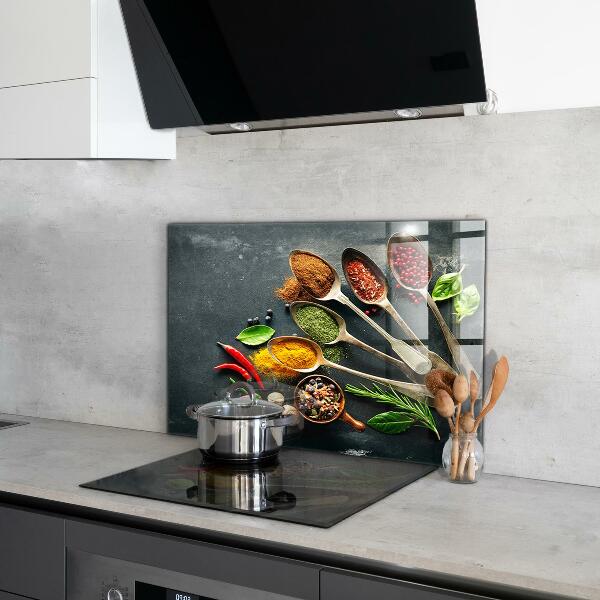 Küchenrückwand Spritzschutz Aromatische Gewürze