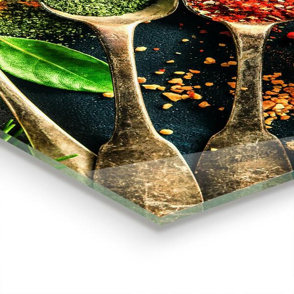 Küchenrückwand Spritzschutz Gewürze der orientalischen Küche