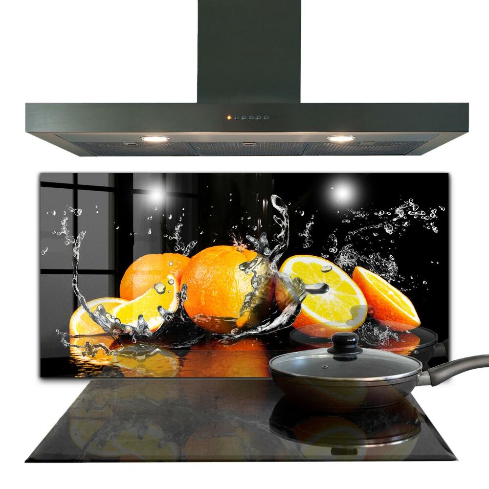 Küchenrückwand Spritzschutz Saftige Orangen