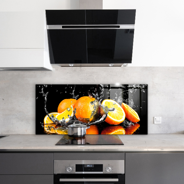 Küchenrückwand Spritzschutz Saftige Orangen
