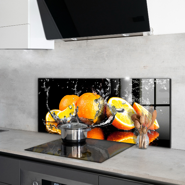Küchenrückwand Spritzschutz Saftige Orangen