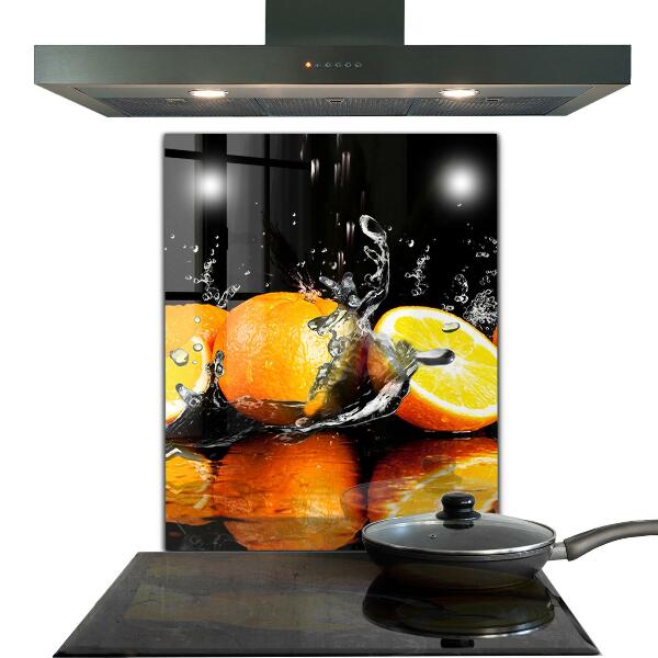 Küchenrückwand Spritzschutz Saftige Orangen