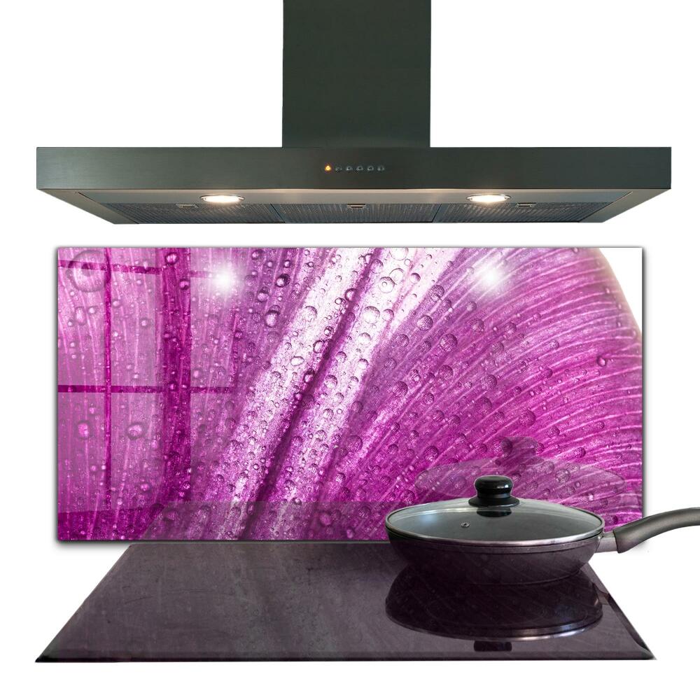 Küchenrückwand Fliesenspiegel Zartes rosa Blatt