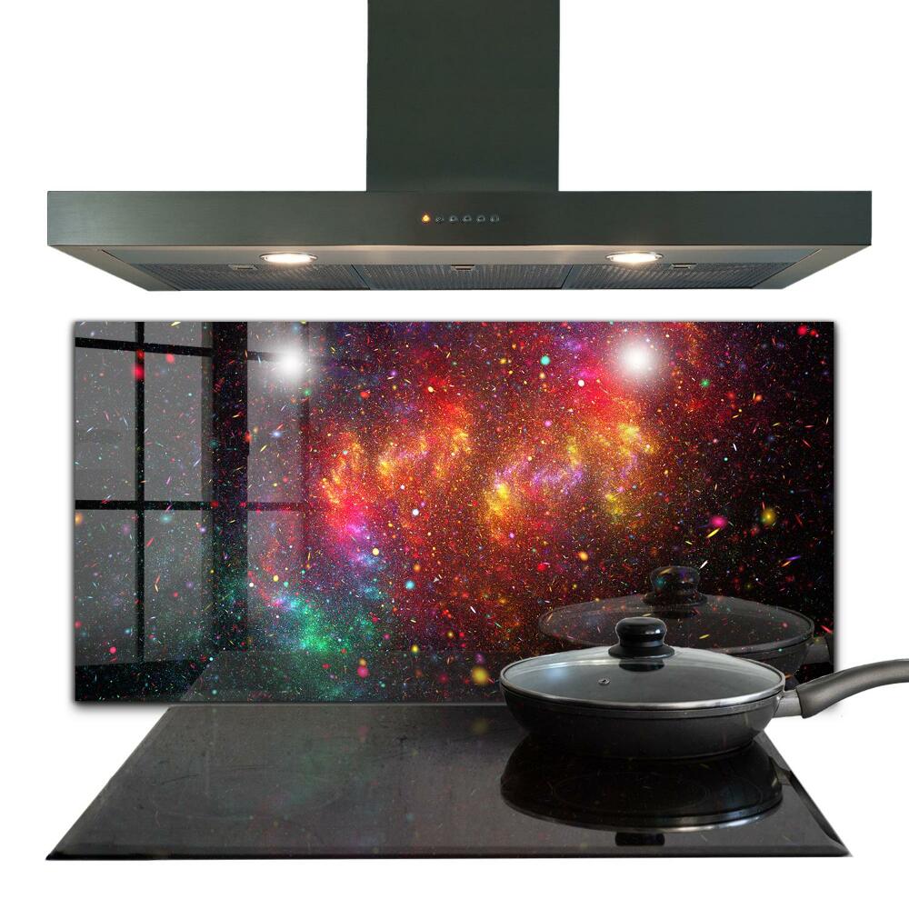 Küchenrückwand Spritzschutz Galaxie-Chaos-Fantasie