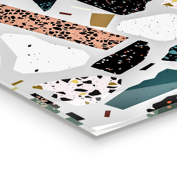 Küchenrückwand Fliesenspiegel Terrazzo-Terrazzo-Granit