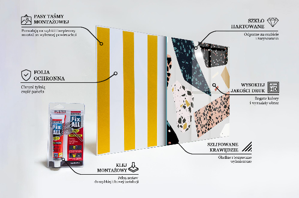 Küchenrückwand Fliesenspiegel Terrazzo-Terrazzo-Granit