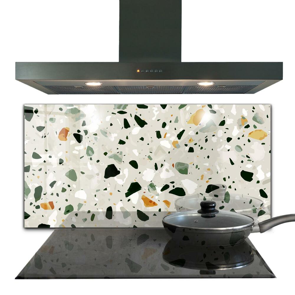 Küchenrückwand Fliesenspiegel Terrazzo-Naturstein