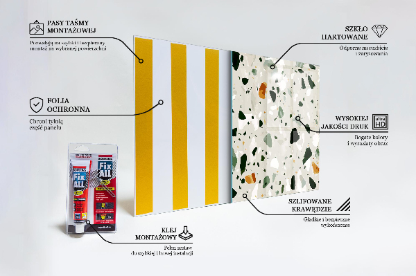 Küchenrückwand Fliesenspiegel Terrazzo-Naturstein